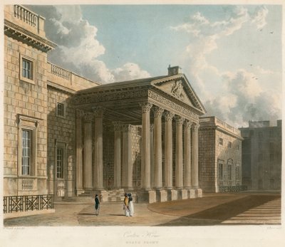 Carlton House, London, norra framsidan av William Westall