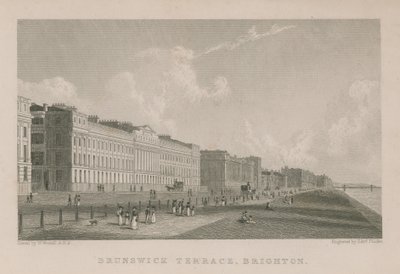 Allmän vy av Brunswick Terrace i Brighton av William Westall