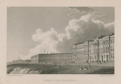 Allmän vy av Kemp Town i Brighton av William Westall
