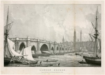 London Bridge av William Westall