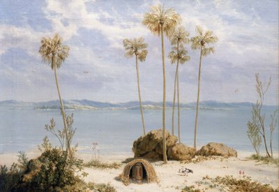Vy över Edward Pellews ögrupp i Carpenteriabukten (Australien), Northern Territories, december 1802, under Matthew Flinders (1774-1814) expedition på Investigator mellan 1801 och 1803, med syfte att kartlägga de sydliga länderna, av William Westall