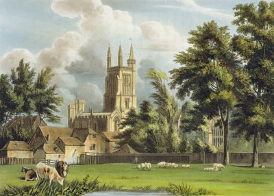 Winchester College from the Meadow, från 
