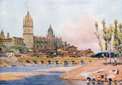 Salamanca (färg litho) av William Wiehe Collins