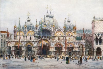 Venedig. Markus (färg litho) av William Wiehe Collins