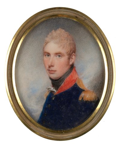 Kapten (senare överstelöjtnant) William Tyrwhitt-Drake (1785-1848), Royal Horse Guards, maj 1809 (miniatyr på elfenben) av William Wood