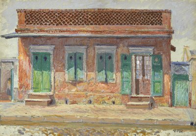 Hus på Dumaine Street, New Orleans, ca 1904 av William Woodward