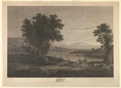 Jakob och Laban (Il Ponti) av William Woollett
