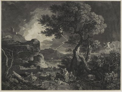 Förstörelsen av Niobes barn, 1761 av William Woollett