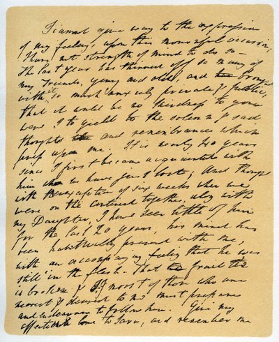 Brev från William Wordsworth om Samuel Taylor Coleridges död den 29 juli 1834. av William Wordsworth