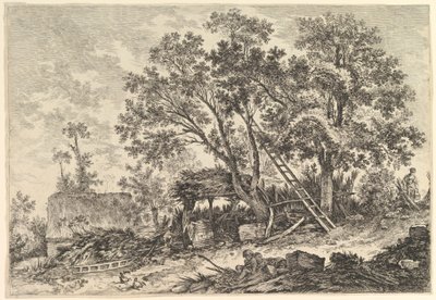 IIe. Vue de Fronville 2nd View of Fronville, 1700-talet. av William Wynne Ryland