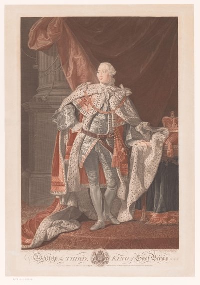 Porträtt av George III av Storbritannien George den tredje, kung av Storbritannien (titel på objekt) av William Wynne Ryland