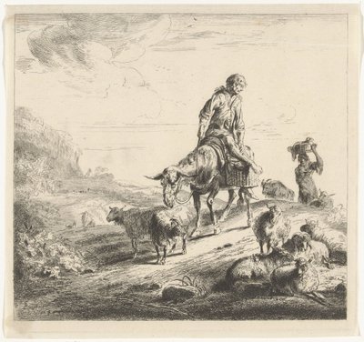 Man på en åsna av William Young Ottley