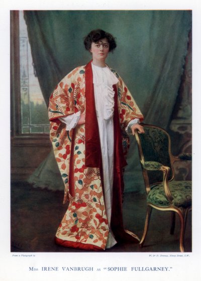 Dame Irene Vanbrugh, engelsk skådespelerska, 1901 av William and Daniel Downey