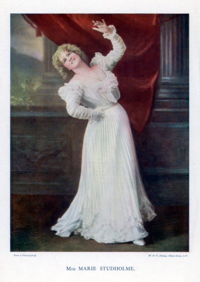 Marie Studholme, engelsk teaterskådespelerska, 1901. av William and Daniel Downey