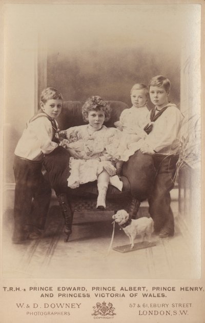 Prins Edward, Prins Albert, Prins Henrik och Prinsessan Victoria av Wales av William and Daniel Downey
