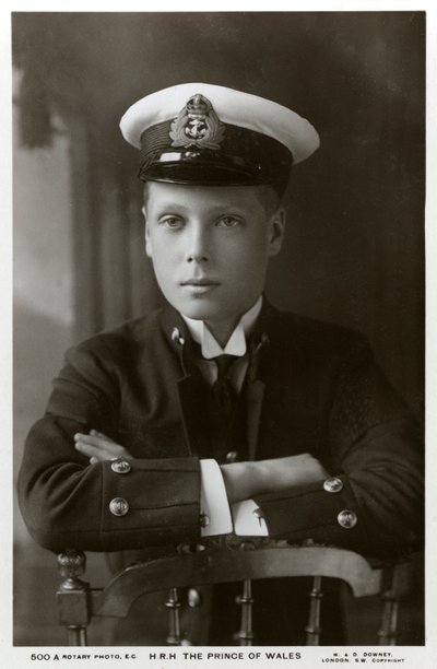 Prinsen av Wales i sjöuniform, c1910. av William and Daniel Downey