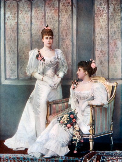 Prinsessan Victoria och prinsessan Charles av Danmark, sent 1800-tal. av William and Daniel Downey