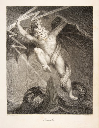 Tornado, pub. 1795 (gravyr) av William and Fuseli Henry Blake
