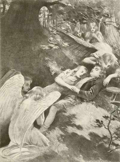 Hans och Gretel, akt II scen II (gravyr) av William de Leftwich Dodge