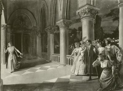 Lucia di Lammermoor, akt III scen vi (gravyr) av William de Leftwich Dodge