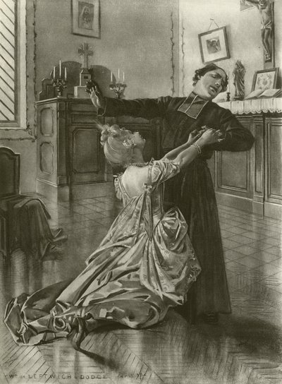 Manon, akt III scen iii (gravyr) av William de Leftwich Dodge