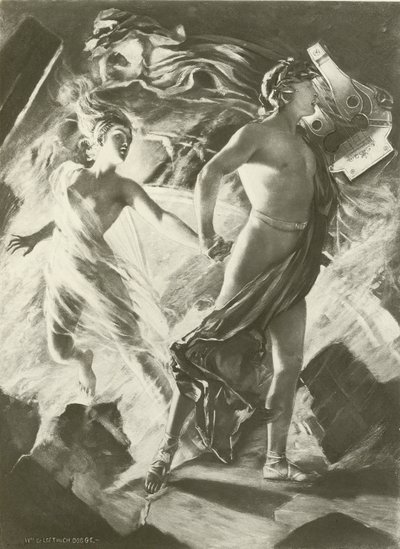 Orfeus och Eurydike, akt IV scen i (gravyr) av William de Leftwich Dodge