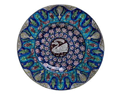 Fågel- och fiskrätt av William de Morgan