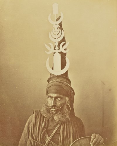 [Porträtt av en Nihang eller en Akali] av Willoughby Wallace Hooper