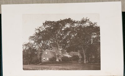 Det gamla Fairbanks-huset i Dedham, Massachusetts, byggt år 1636 av Wilson Flagg