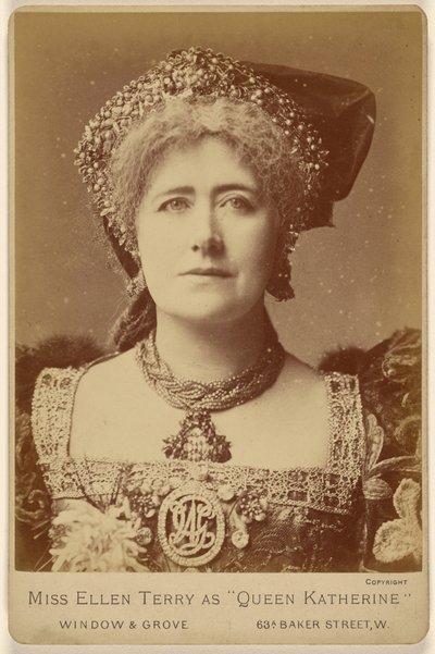 Miss Ellen Terry som "Drottning Katherine" av Window and Grove