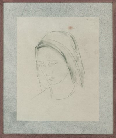 Studie för St Martin altartavla, ca 1928 (penna på papper) av Winifred Knights