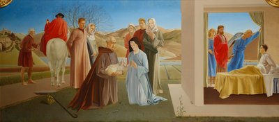 Triptyk - Sankt Martin av Tours av Winifred Knights