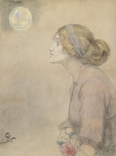 Gertrude Sandys (pastell på papper) av Winifred Sandys