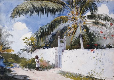 En trädgård i Nassau, 1885 av Winslow Homer