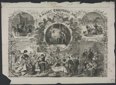 En god jul och ett gott nytt år, 1859. av Winslow Homer