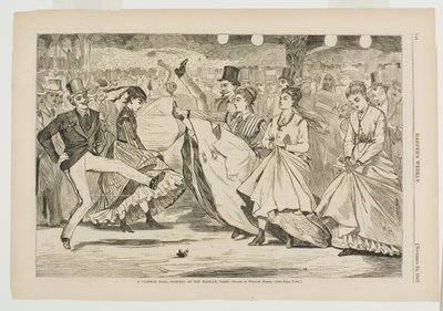 En parisisk bal som dansar på Mabille, Paris av Winslow Homer