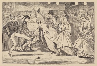 A Parisian Ball - Dancing at the Mabille, Paris, publicerad 1867. av Winslow Homer