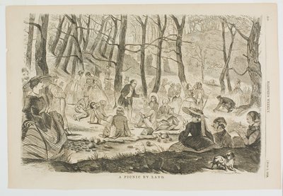 En picknick på land av Winslow Homer