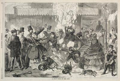 En snörutschbana i staden, 1860. av Winslow Homer