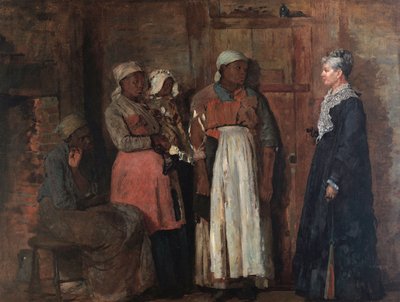Ett besök från den gamla älskarinnan av Winslow Homer