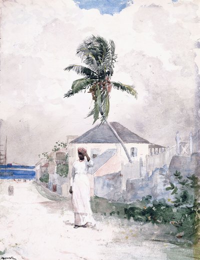 Längs vägen, Bahamas, 1885 av Winslow Homer