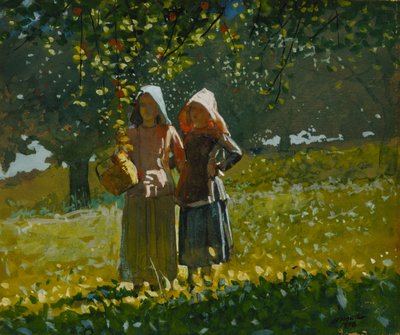Plockning av äpplen av Winslow Homer
