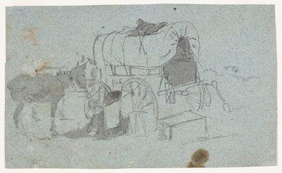 Army Wagon och Mule av Winslow Homer