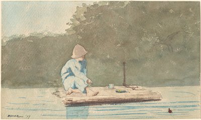 Pojke på en flotte av Winslow Homer