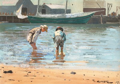 Pojkar vadar, 1873. av Winslow Homer