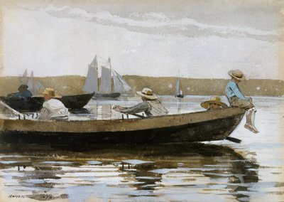 Pojkar i en dory, 1873. av Winslow Homer
