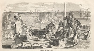 Skisser från lägermötet:  Landning vid udden av Winslow Homer