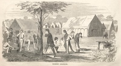 Camp Meeting Sketches: Morning Ablutions, 1858. av Winslow Homer