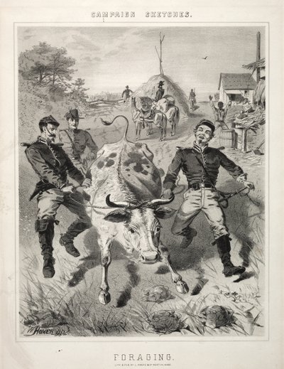 Fälttågsskisser: proviantering av Winslow Homer