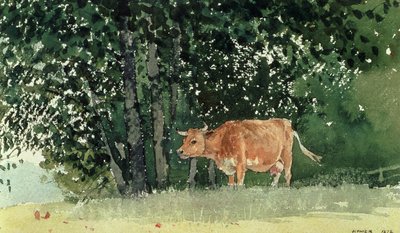 Ko i betesmark, 1878 av Winslow Homer